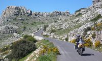 Kurven Andalusiens Berge