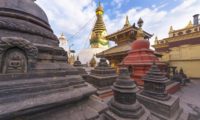 Die Swoyambhunat Stupa in Kathmandu