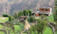 Ein typisches Nepalesisches Bauernhaus