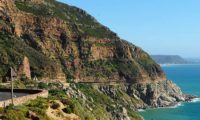 Die schöne Küstenstraße zum Aussichtspunkt Chapman's peak