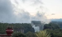 Blick zurück auf die Victoria falls