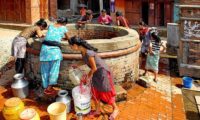 Ein öffentlicher Brunnen in Bhaktapur