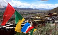 Ein schöner Blick über Shigatse und das Tashilhunpo Kloster