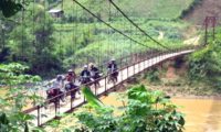 Über die Hängebrücke