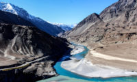 Hier treffen sich der Zanskar und der Indus Fluss
