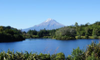 Blick auf den Vulkan Mount Taranaki