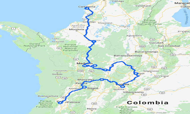 Kolumbiens Highlights Route
