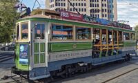Straßenbahn in Neuseelands Garden City Christchurch