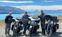 Blick auf den Lake Pukaki, ein türkisblauer See beim Mount Cook