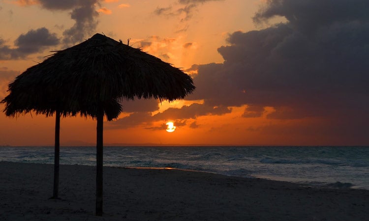 Sonnenuntergang am Strand von Varadero